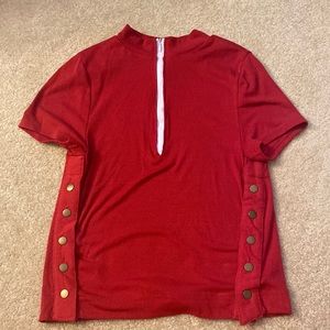 free people half zip top